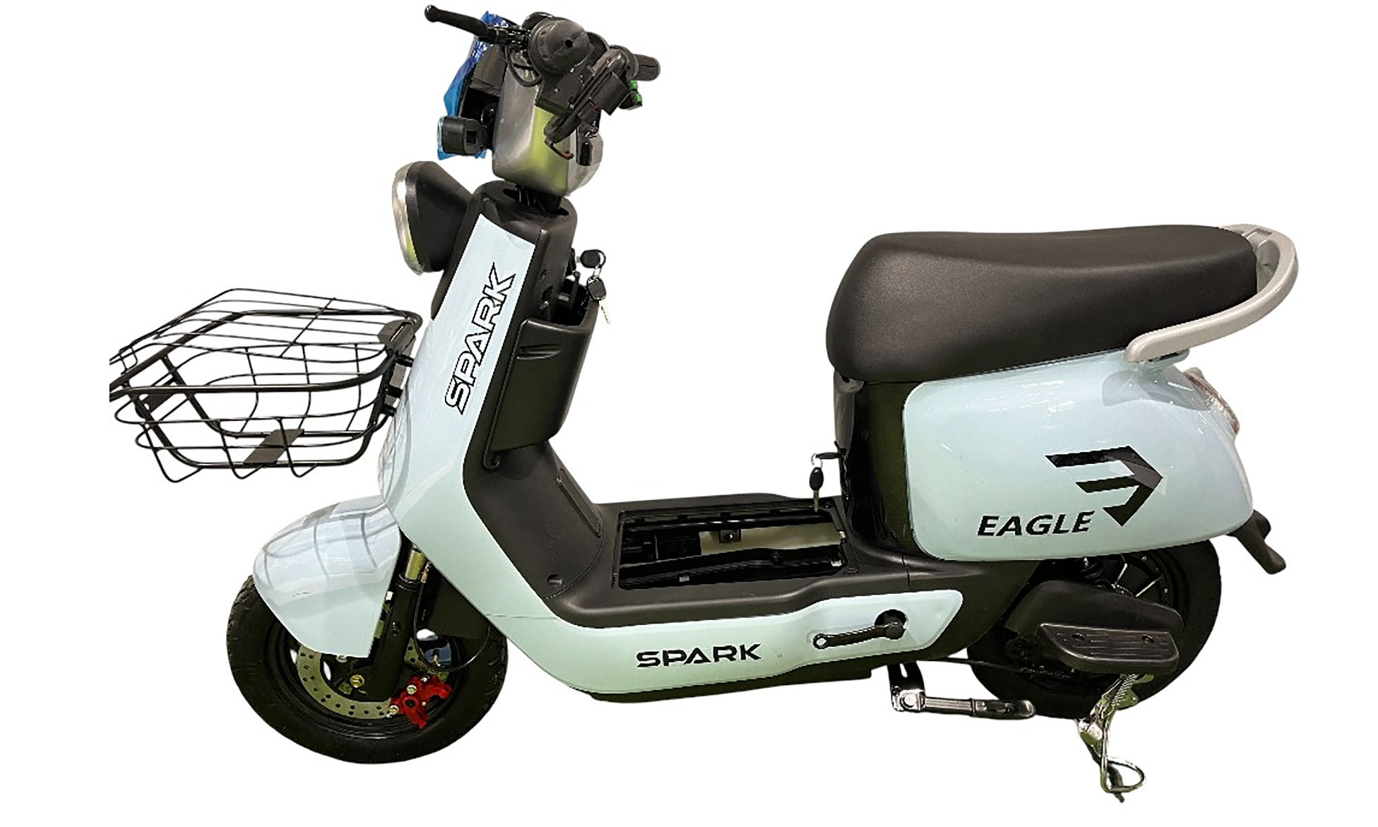 Велосипед с электромотором SPARK EAGLE 14", 48V/1000W/25Ah, год 2026, Голубой 