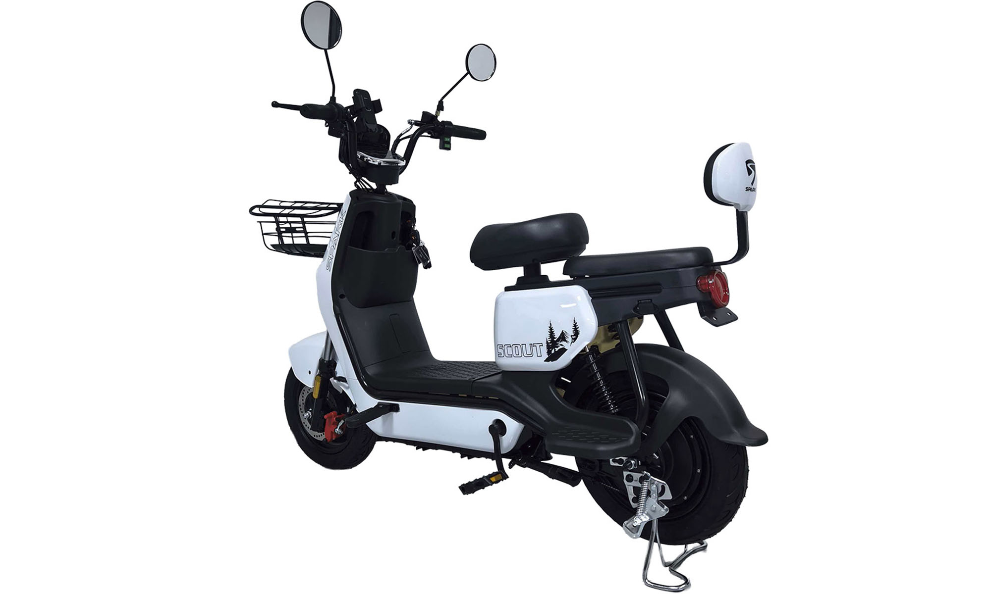 Велосипед с электромотором SPARK SCOUT 10", размер One Size, рама 14", 60V/1000W/25Ah, год 2026, белый 3 Велосипед с электромотором SPARK SCOUT 10", размер One Size, рама 14", 60V/1000W/25Ah, год 2026, белый 3