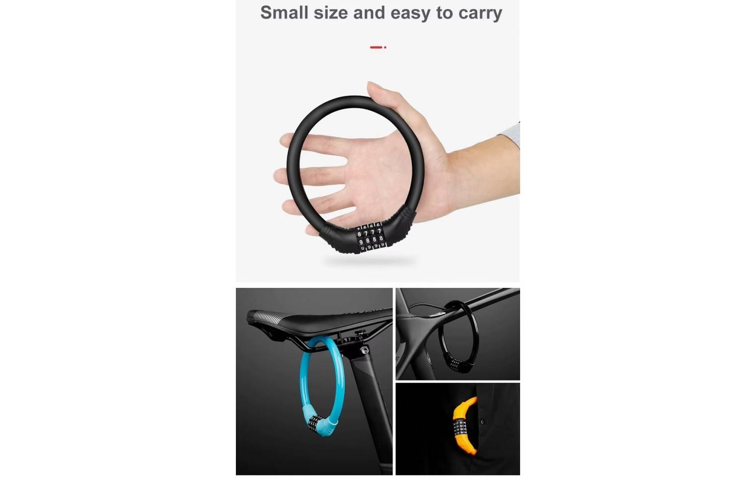 Замок кодовий 10 х 350 мм. помаранчевий 3 Замок кодовий 10 х 350 мм. помаранчевий 3