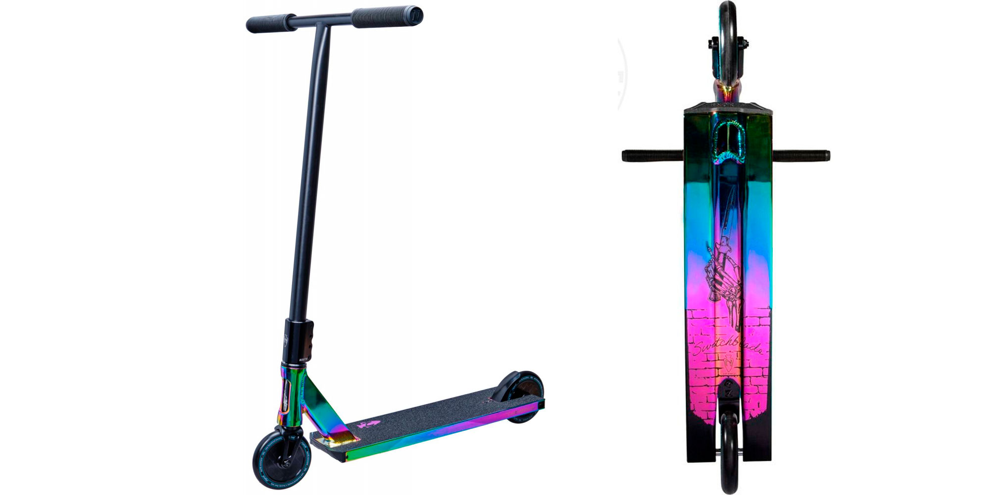 Фотография Трюковой самокат North Scooters Switchblade - Oilslick & Matte Black