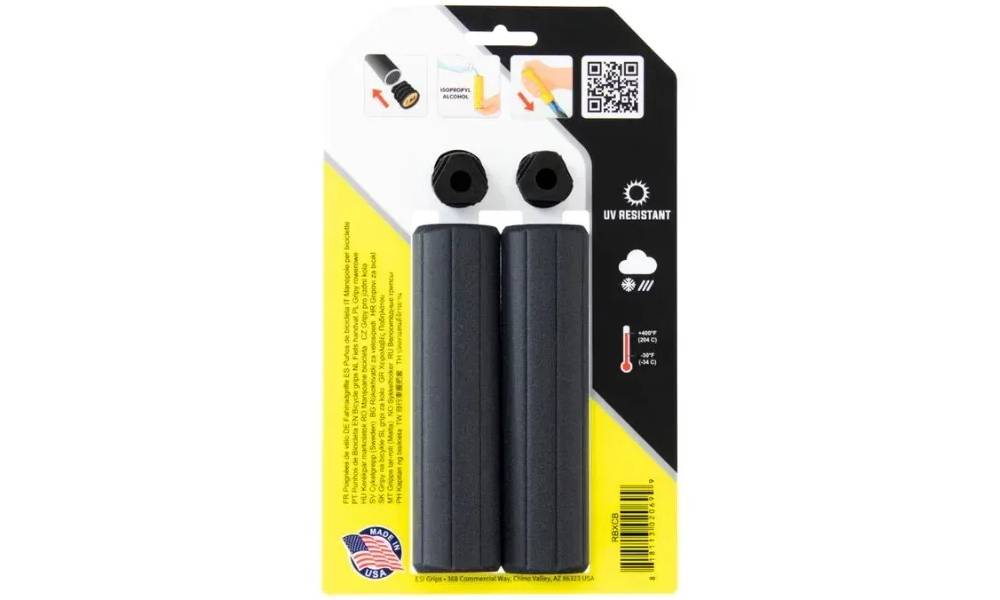Гріпси ESI Ribbed Extra Chunky Black Silicone Bicycle Grips 7 Гріпси ESI Ribbed Extra Chunky Black Silicone Bicycle Grips 7