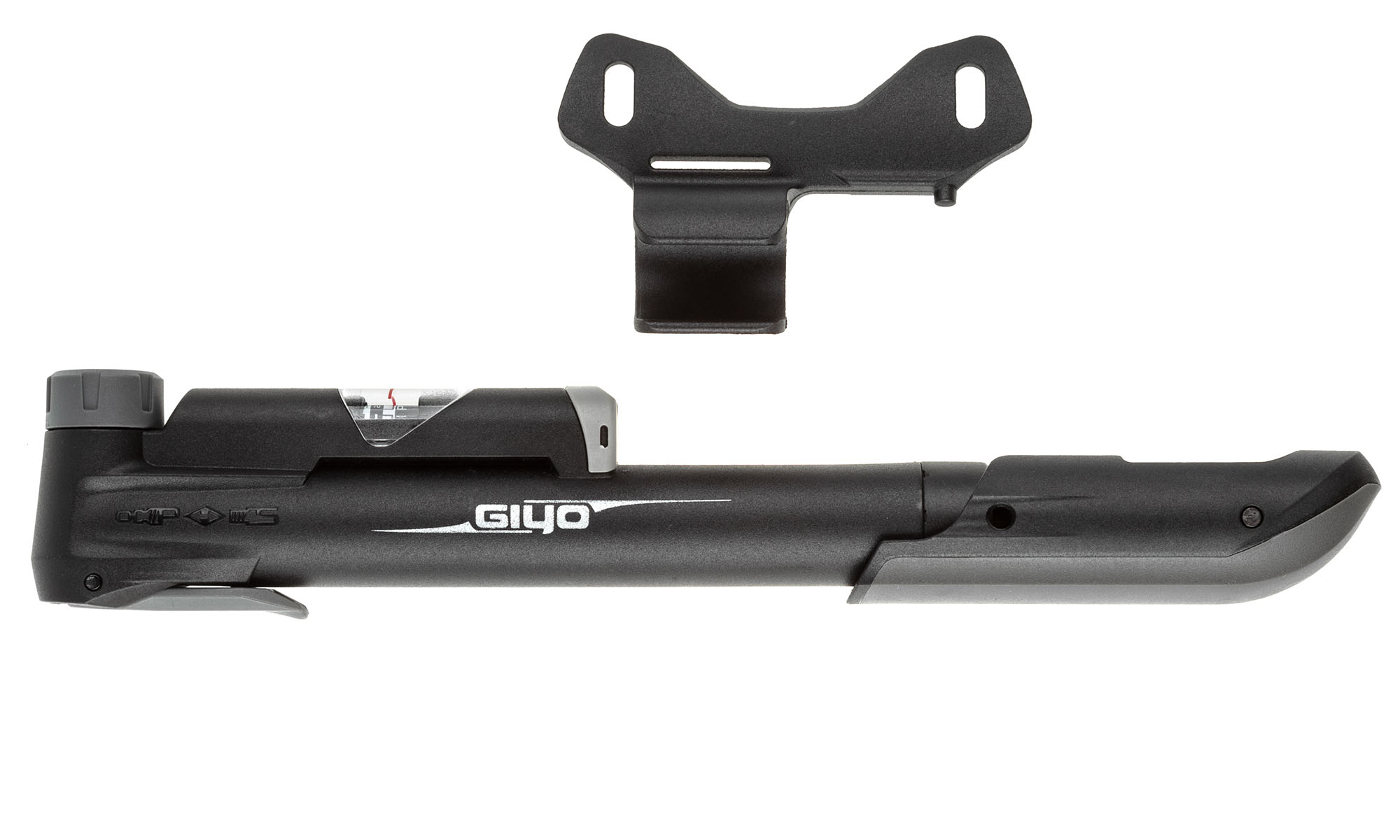 Насос компактний Giyo GP-43CP, пластиковий, розумний клапан, з манометром, 24 см, 120 psi 