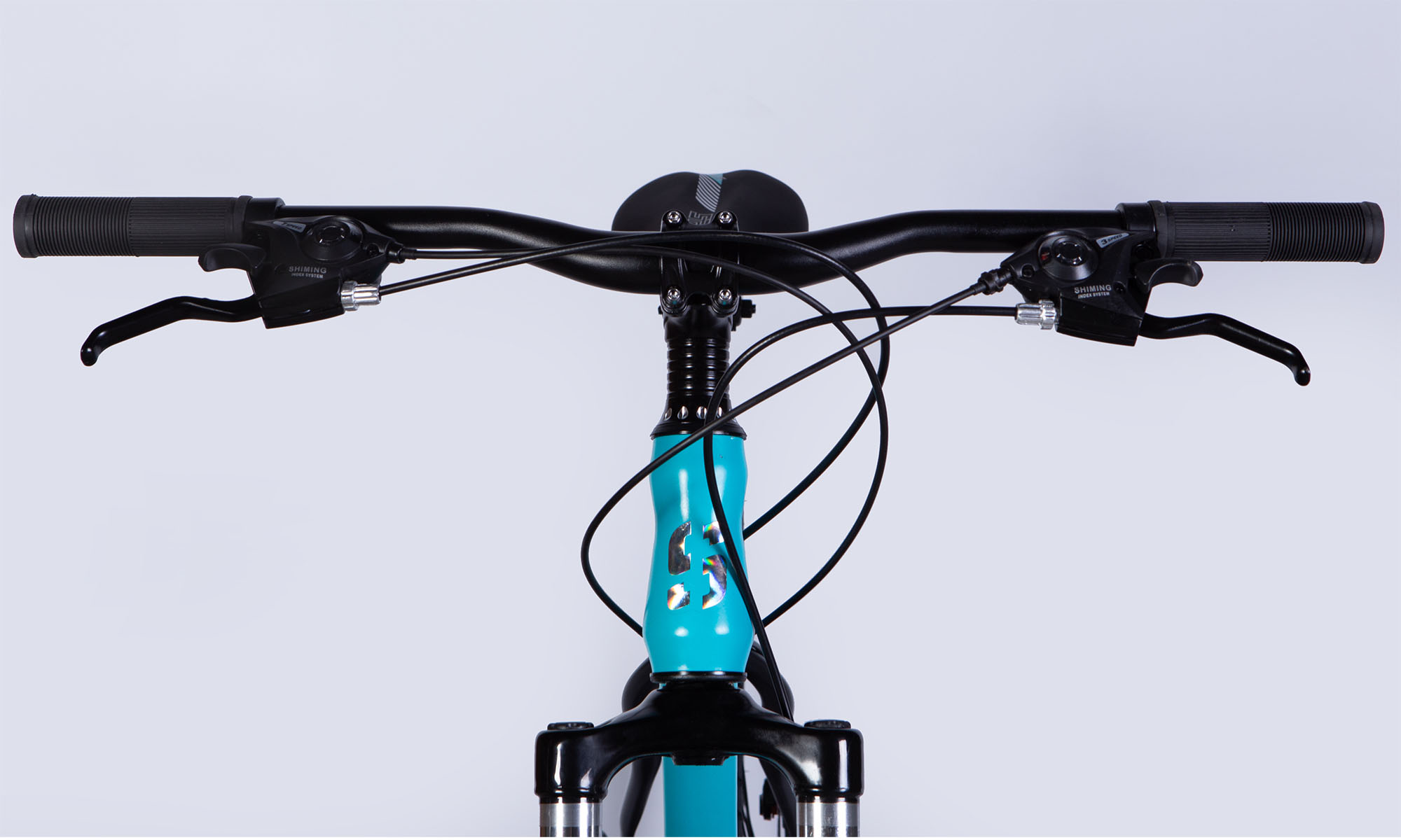 Велосипед SPACE MARS DD FR 27.5", ST, розмір M, рама 17", 2025, бірюзово-чорний (матовий) 2