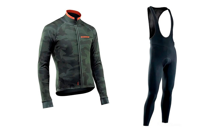 Велоформа Cycling Northwave v3, утеплённая, с флисом, штаны с лямками, размер 2XL   2