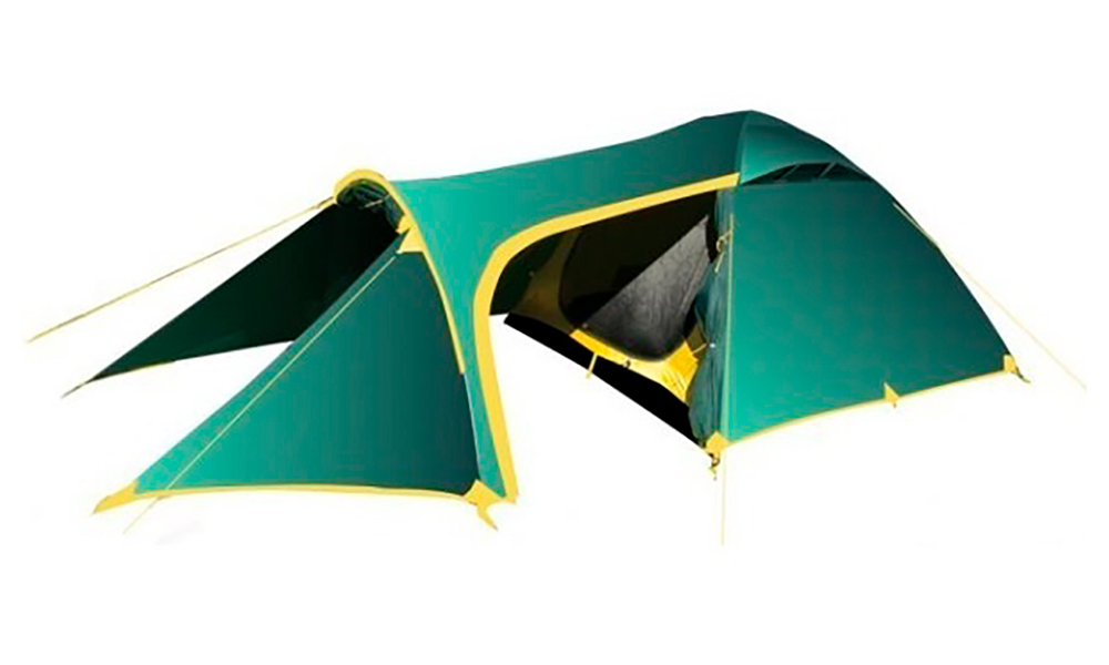 Палатка Tramp Grot 3 зелено-желтый