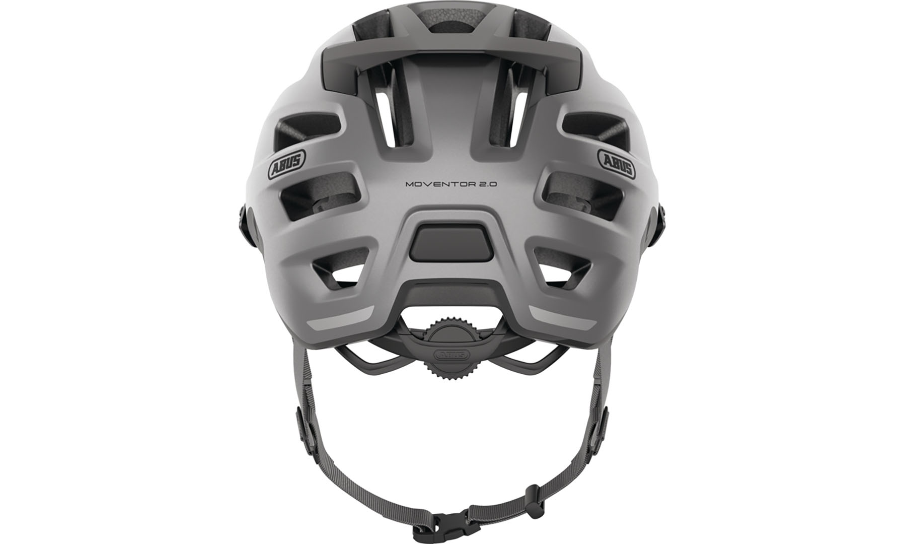Велошлем спортивный ABUS MOVENTOR 2.0 Ti silver, размер L (57-61 см), серебристо-серый титан 3