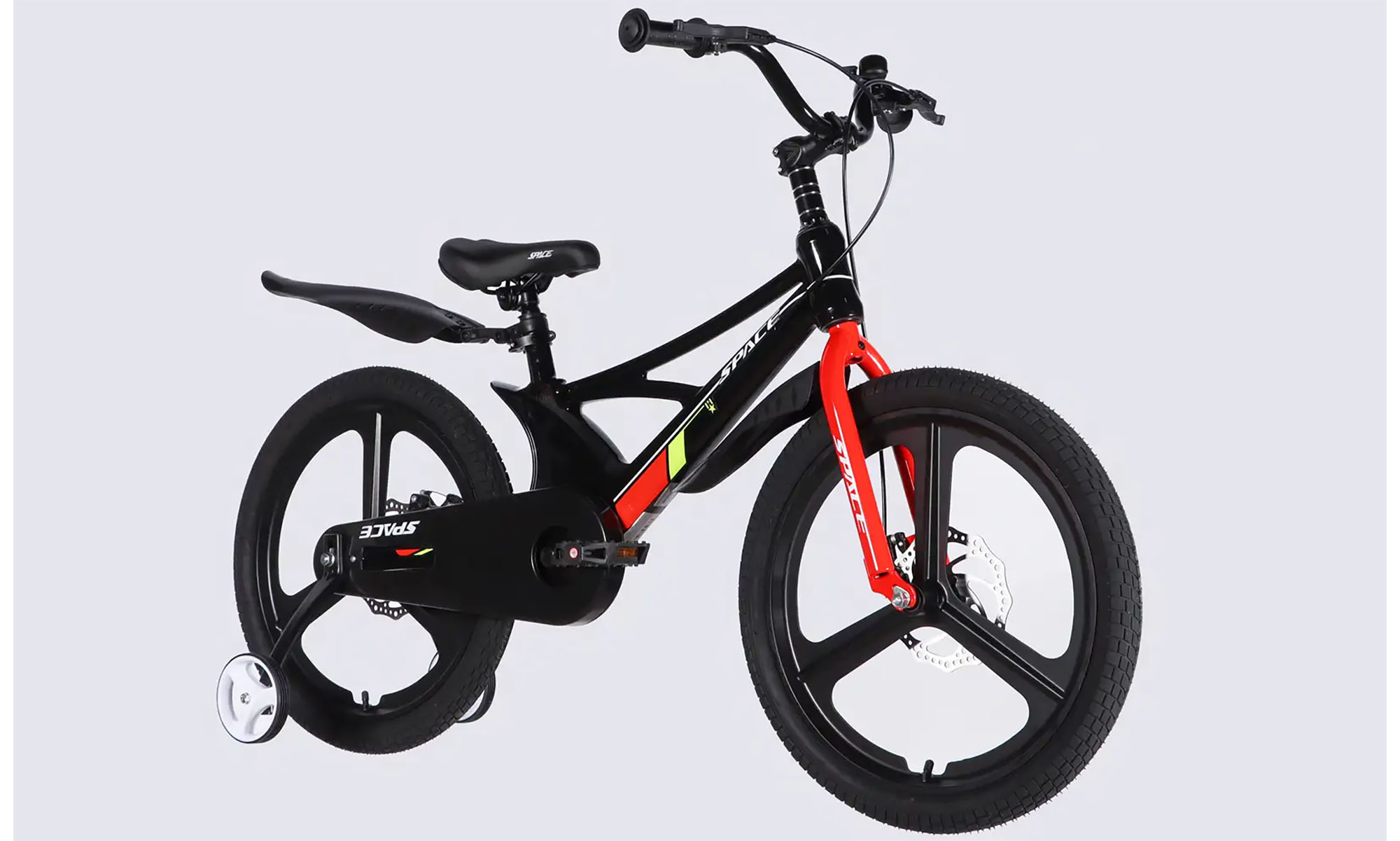 Велосипед SPACE KID STAR DD 20", размер XXS, рама-11", год 2026, черный с красным 3