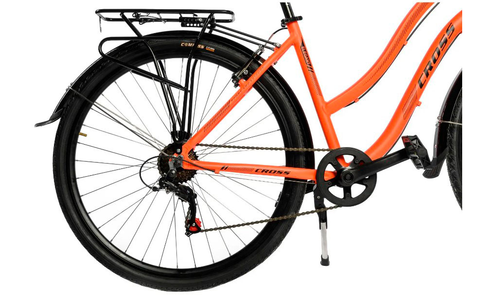 Фотография Велосипед Cross Elegant 28" размер М рама 18 2022 Оранжевый 2