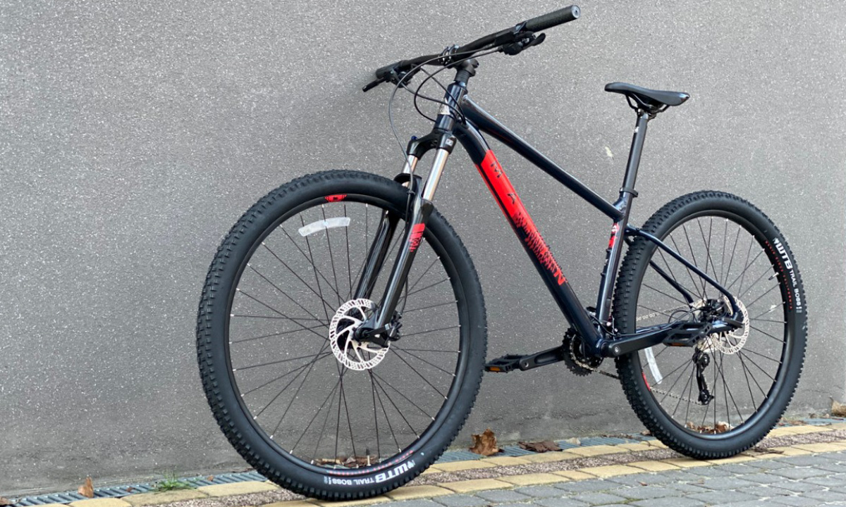 Фотографія Велосипед Marin BOBCAT TRAIL 4 29" 2021, розмір XL, Синьо-червоний 4
