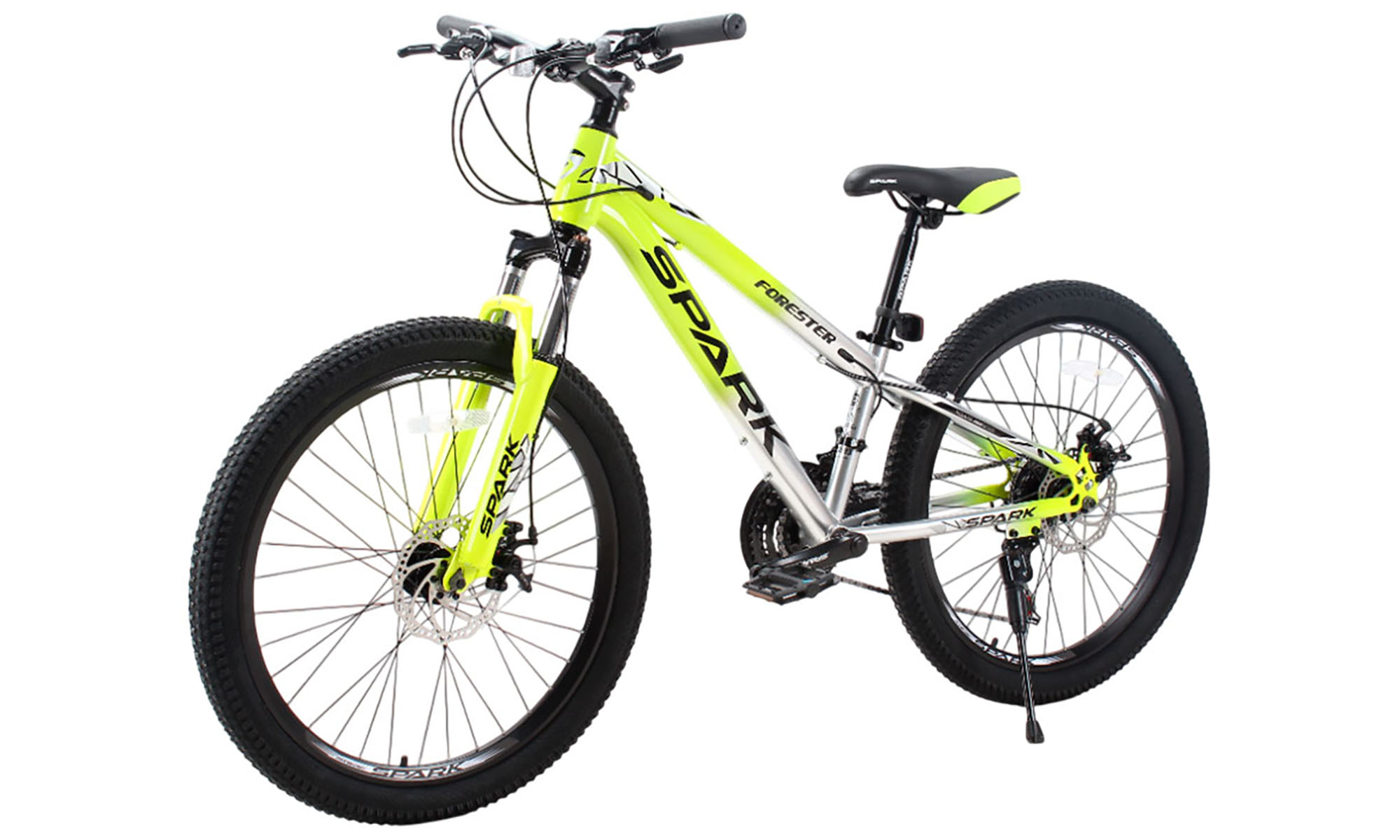 Велосипед SPARK FORESTER JR. 24", размер XXS, рама 11", год 2025, желтый с серым 3 Велосипед SPARK FORESTER JR. 24", размер XXS, рама 11", год 2025, желтый с серым 3