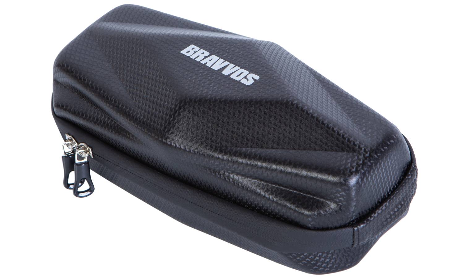 Велосумка на кермо чорне з білим BRAVVOS SAB013 E-001 2