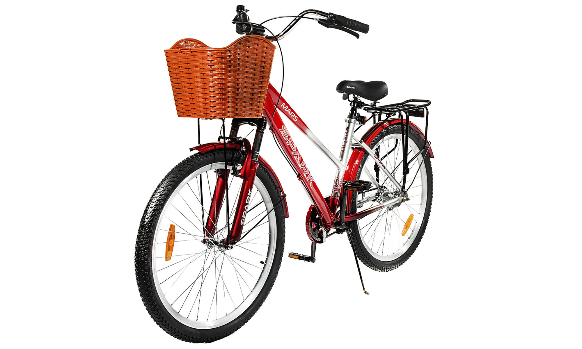 Велосипед SPARK PLANET-3 MARS 26", размер M, рама 17", год 2025, красно-белый 3