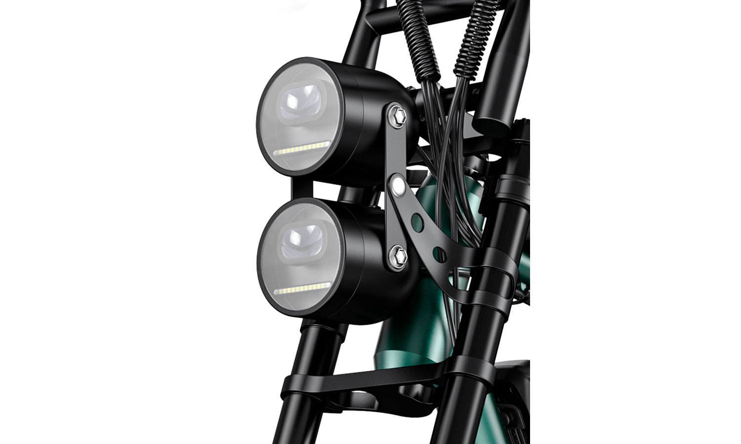 Электровелосипед фэтбайк Engwe M 20 Dual Batteries (1000 Вт, 26 Ah, 48 В) 20", чорний 4