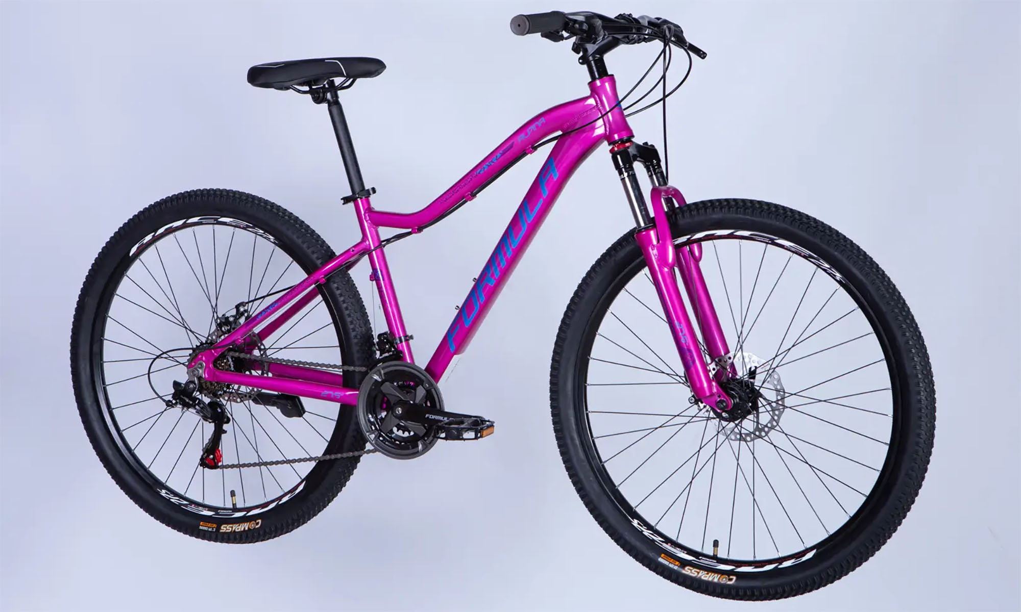 Велосипед Formula ALPINA DD FR, 27.5", размер S, рама 16", год 2026, розово-синий 4