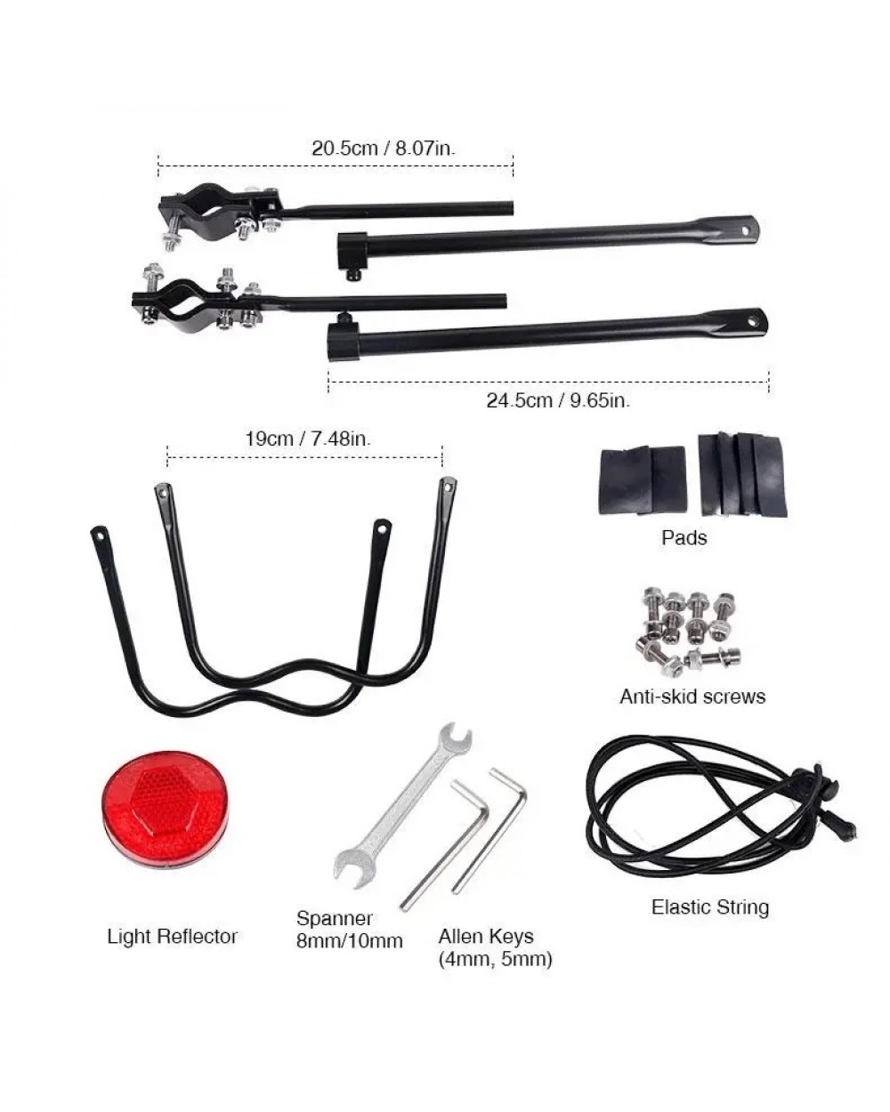 Багажник KB HJ-006 задній на підсідельну трубку 2