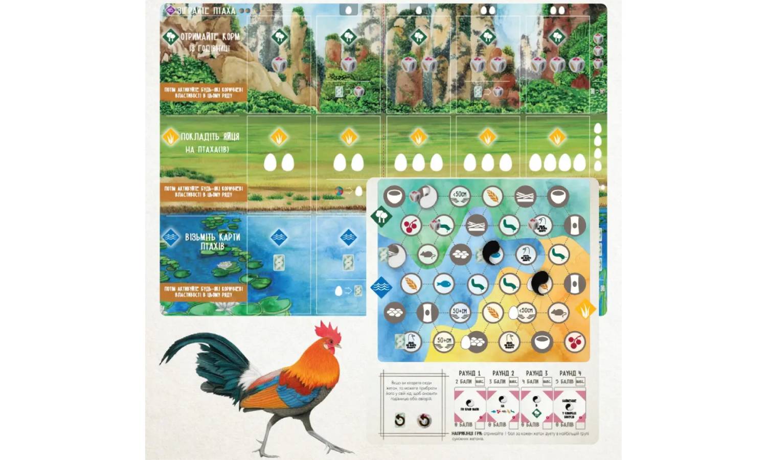 Настольная игра Крила. Птахи Азії (Wingspan: Asia) 5
