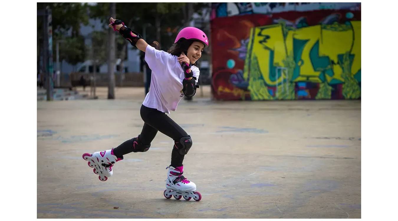 Ролики Rollerblade Fury Combo 2023 white-pink 29-33 3