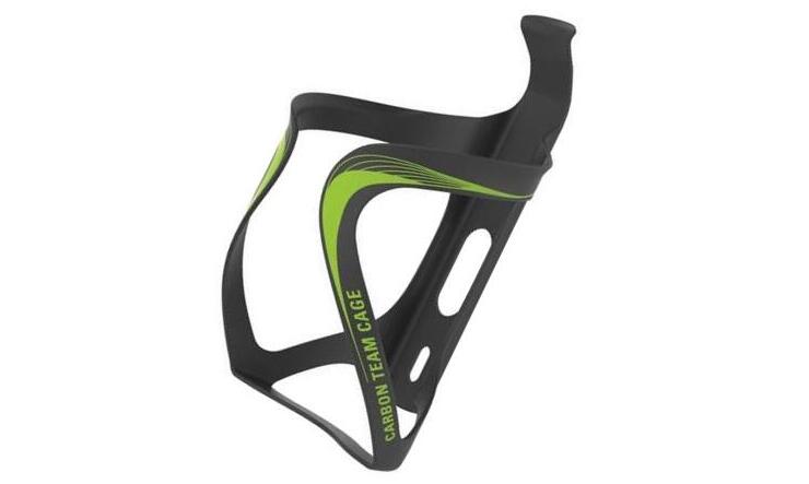 Флягодержатель Lezyne CARBON TEAM CAGE Черный матовый/Зеленый Y14 