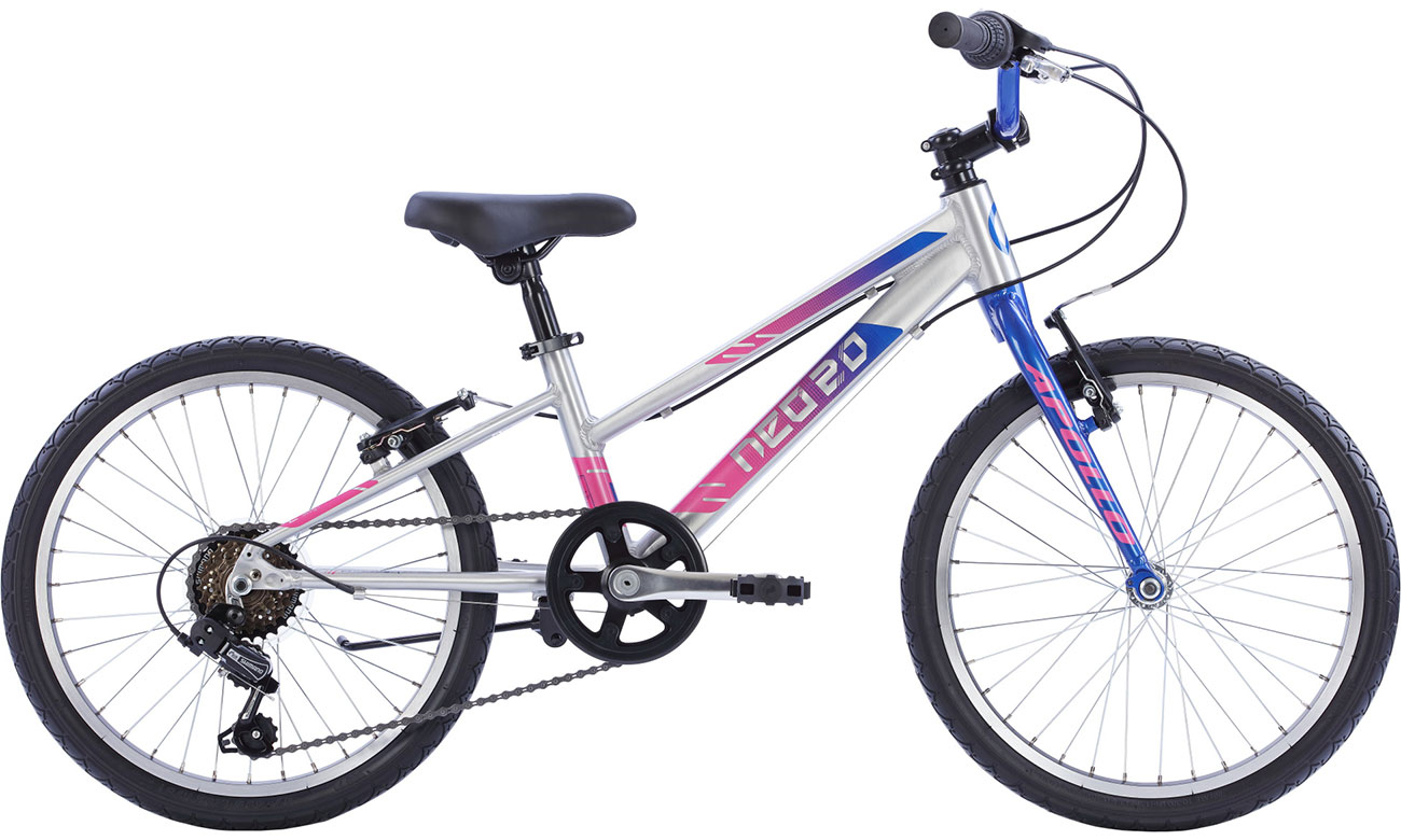 Велосипед Apollo NEO 6s girls 20" 2022 Серо-розовый