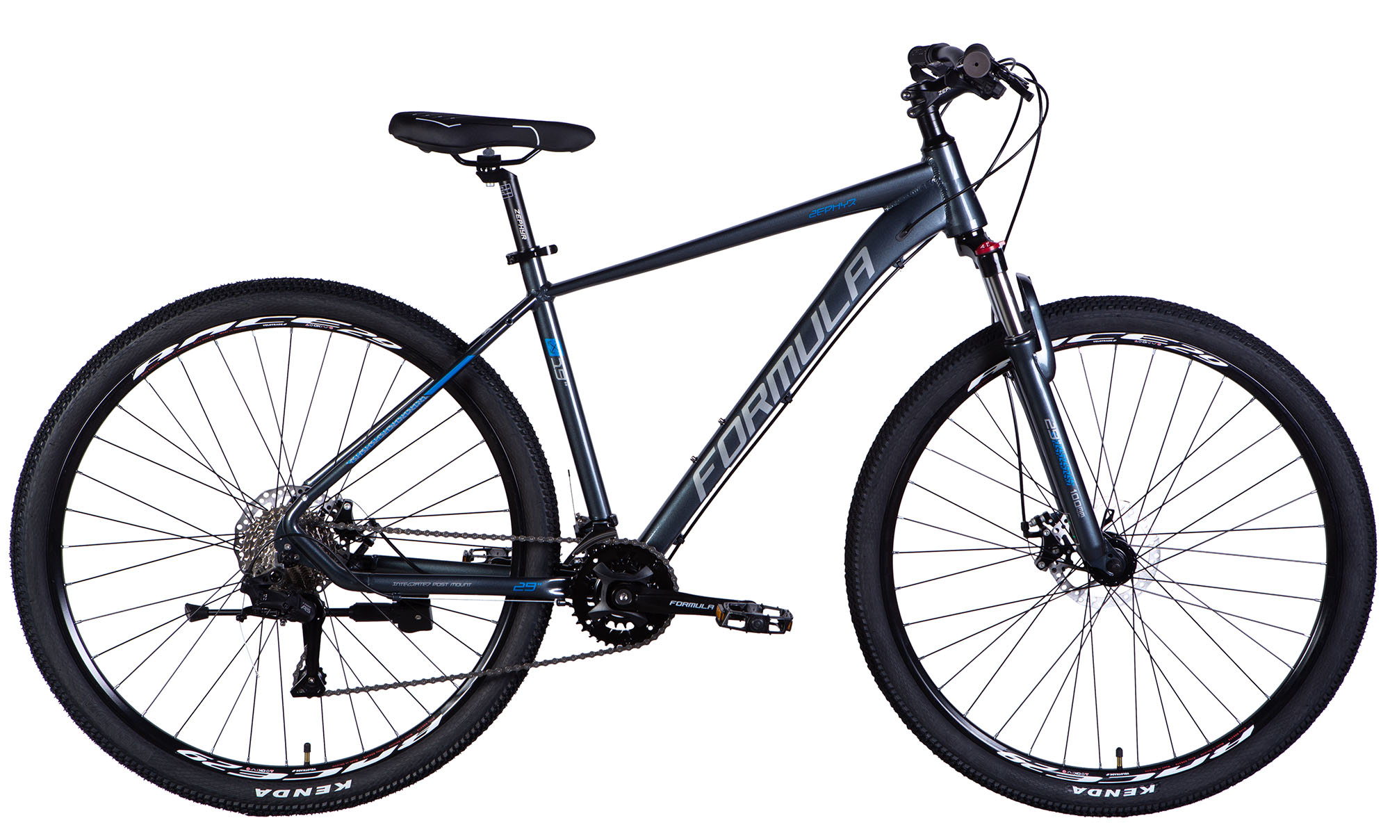 Велосипед Formula ZEPHYR 3.0 DD CS 29", размер XL, рама 21", 2025, темно-серый 
