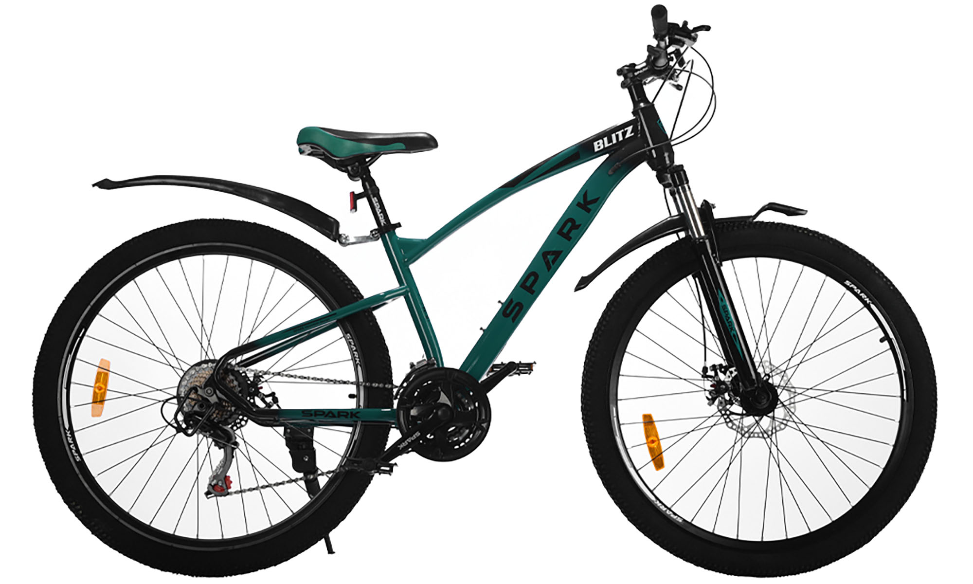 Велосипед SPARK BLITZ 27,5", розмір S, рама 15", рік 2025, темно-зелений з чорним 