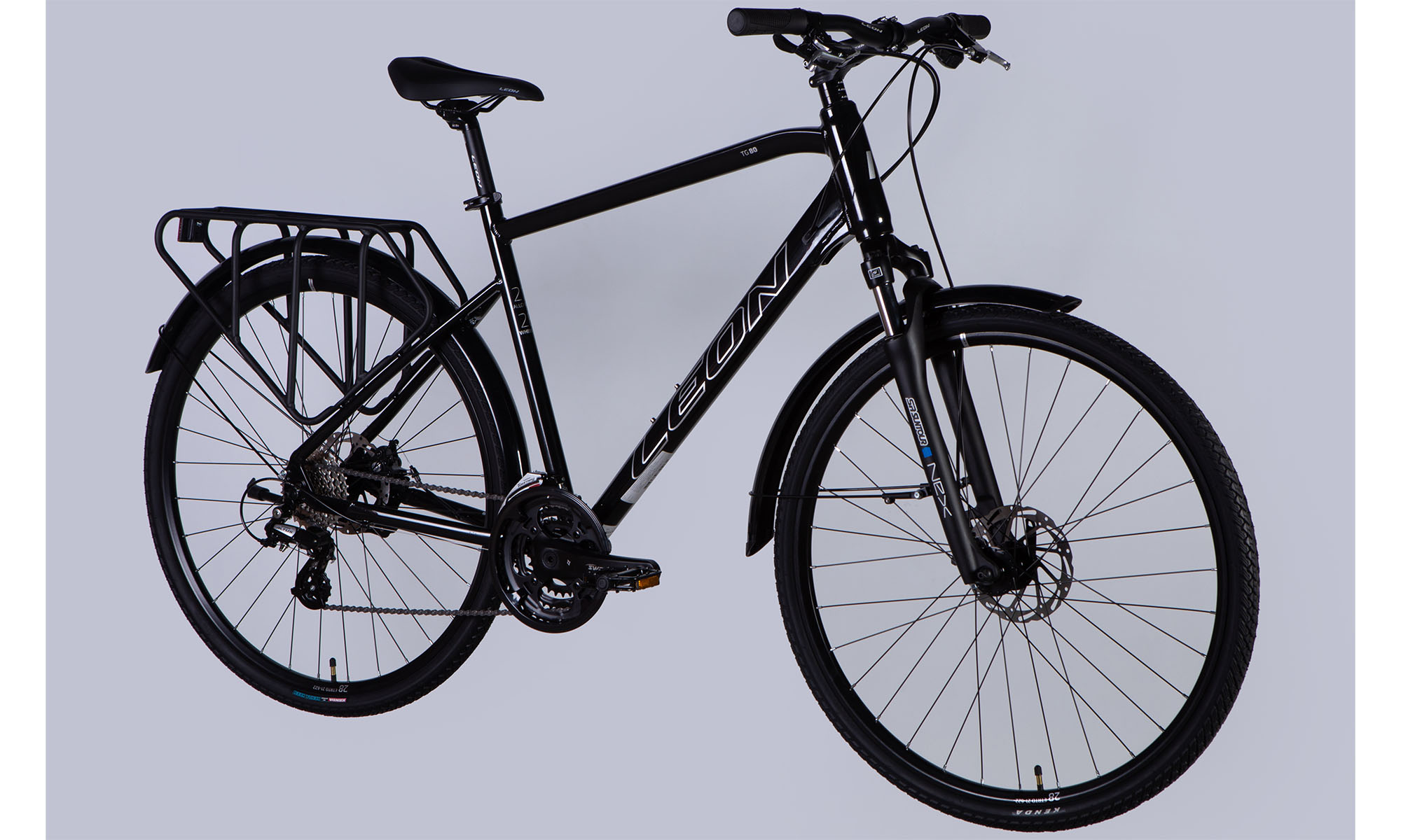 Велосипед Leon TG 80 MAN DD CS 28", размер XL, рама 21", год 2025, черный 2 Велосипед Leon TG 80 MAN DD CS 28", размер XL, рама 21", год 2025, черный 2