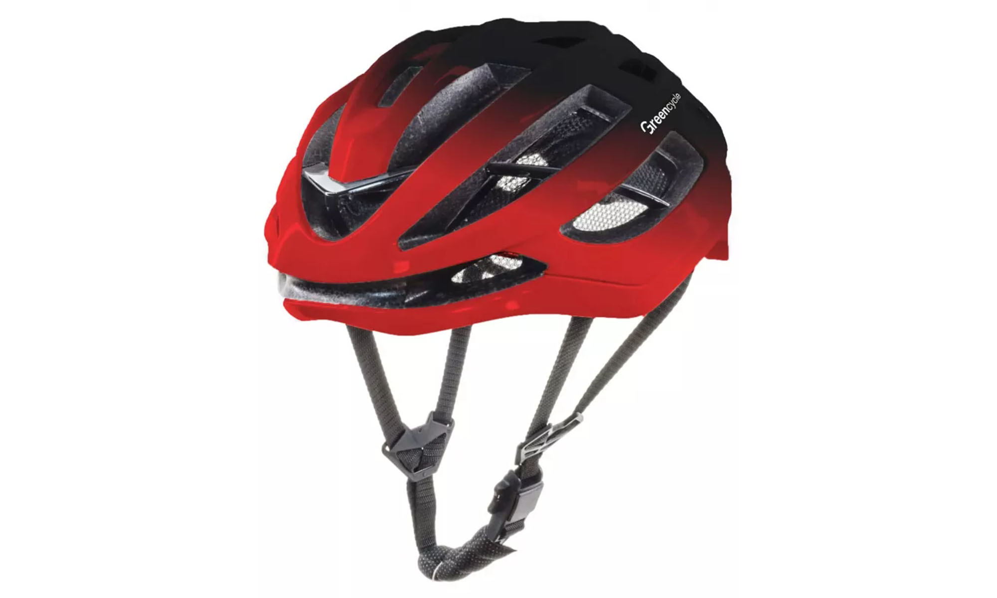 Шлем Green Cycle ROCX, размер L (58-61см), красно-черный глянец Шлем Green Cycle ROCX, размер L (58-61см), красно-черный глянец