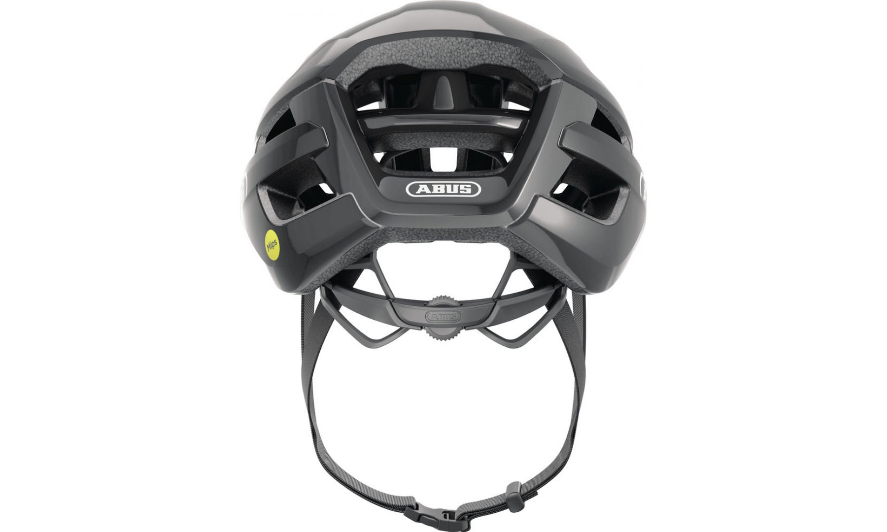 Велошолом спортивний ABUS POWERDOME MIPS Shiny Black, розмір M (54-58 см), глянцевий чорний 3