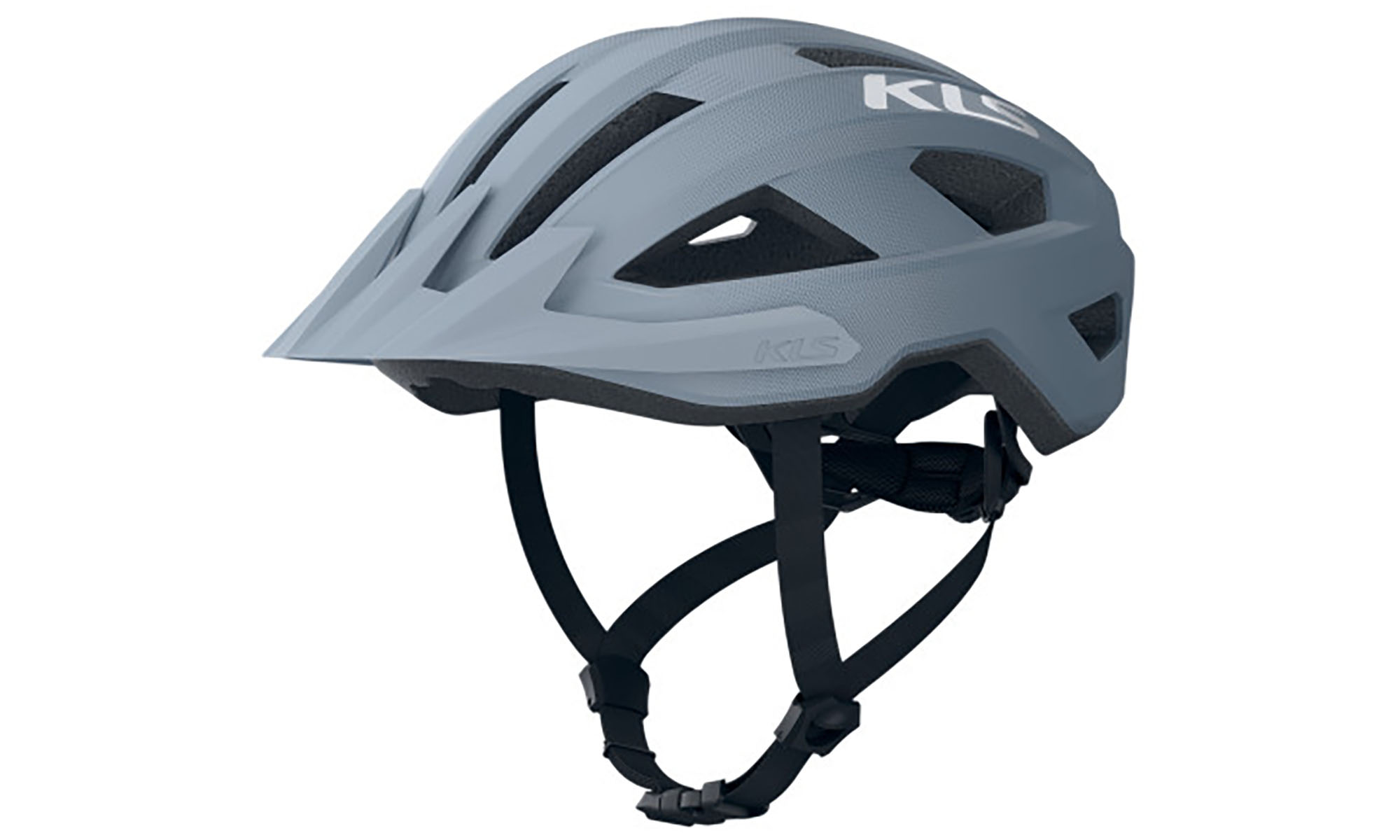 Шлем с мигалкой KLS Daze Lumio M/L (55-58 см), со встроенным фонарем (USB Type-C), стальной серый 