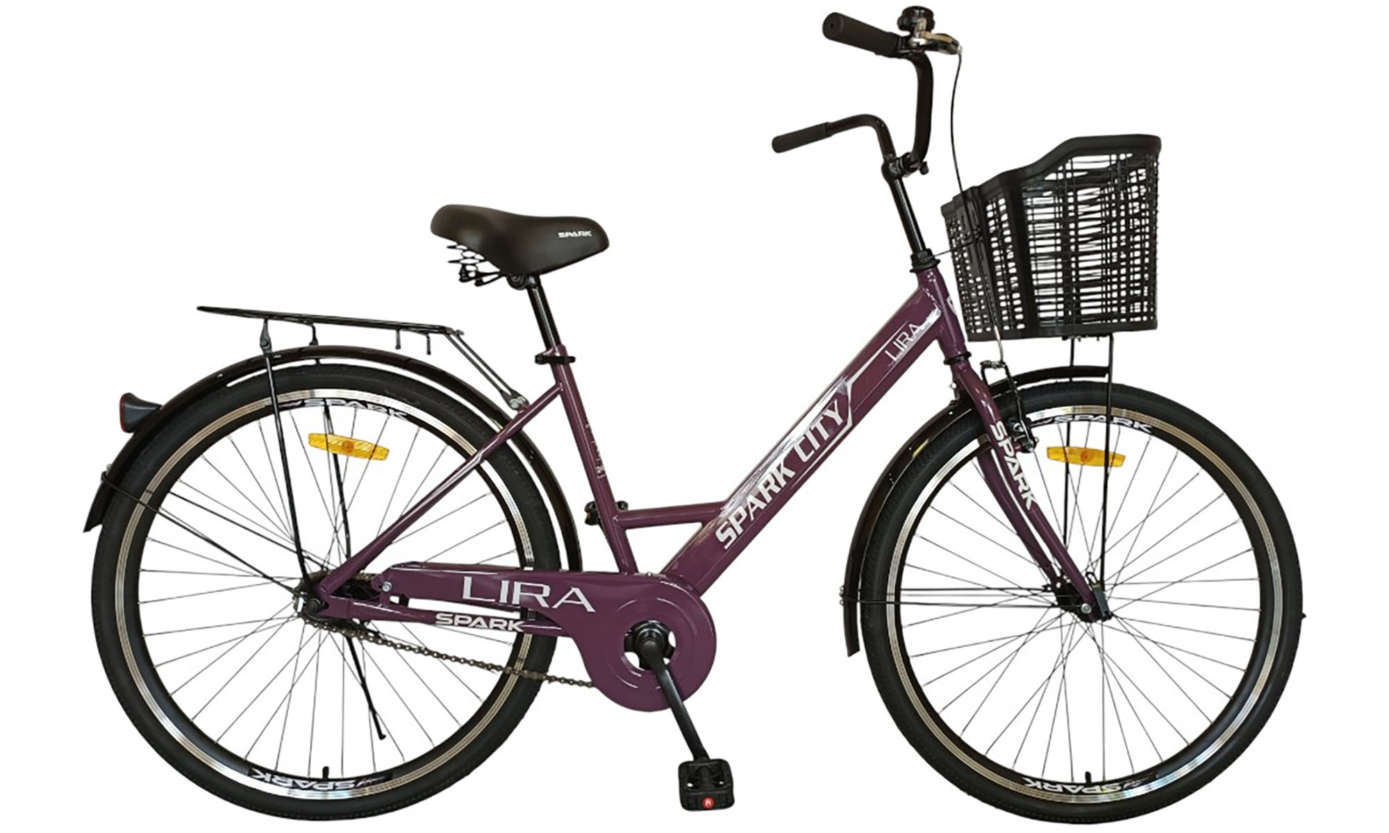 Велосипед SPARK CITY LIRA 26", размер M, рама 17", год 2026, фиолетовый Велосипед SPARK CITY LIRA 26", размер M, рама 17", год 2026, фиолетовый