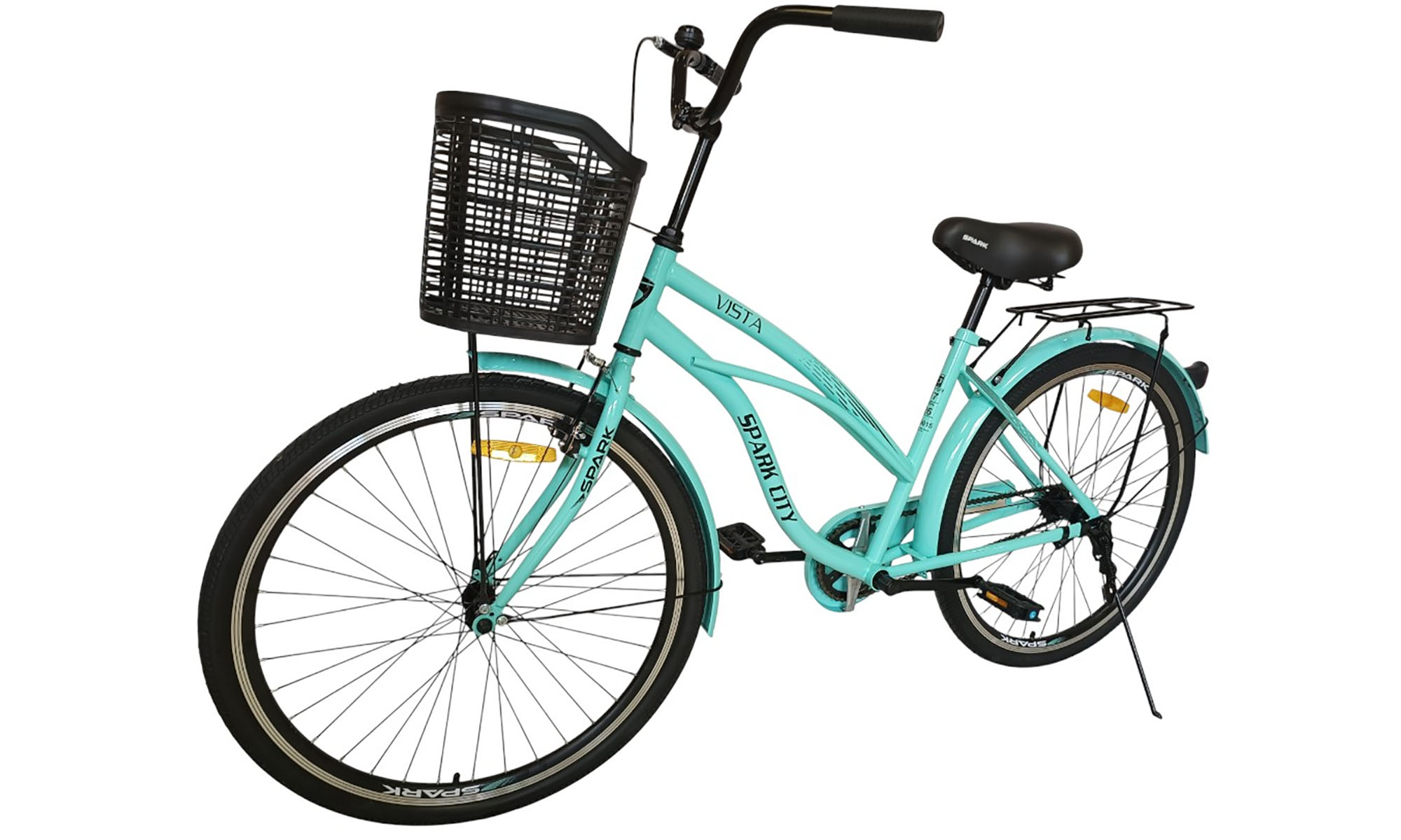 Велосипед SPARK CITY VISTA 26", размер M, рама - 17", год 2026, голубой 5