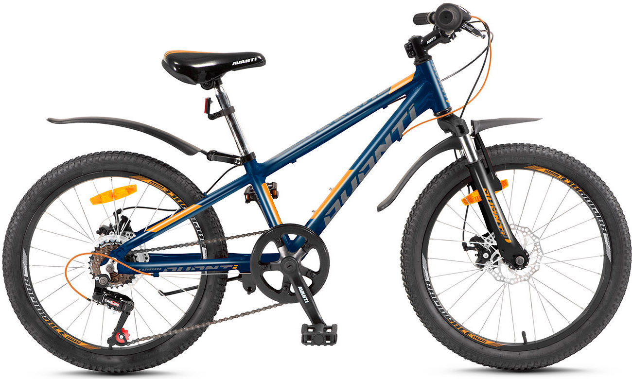 Фотография Велосипед Avanti TURBO-DISK 20" (2020) 2020 Сине-оранжевый
