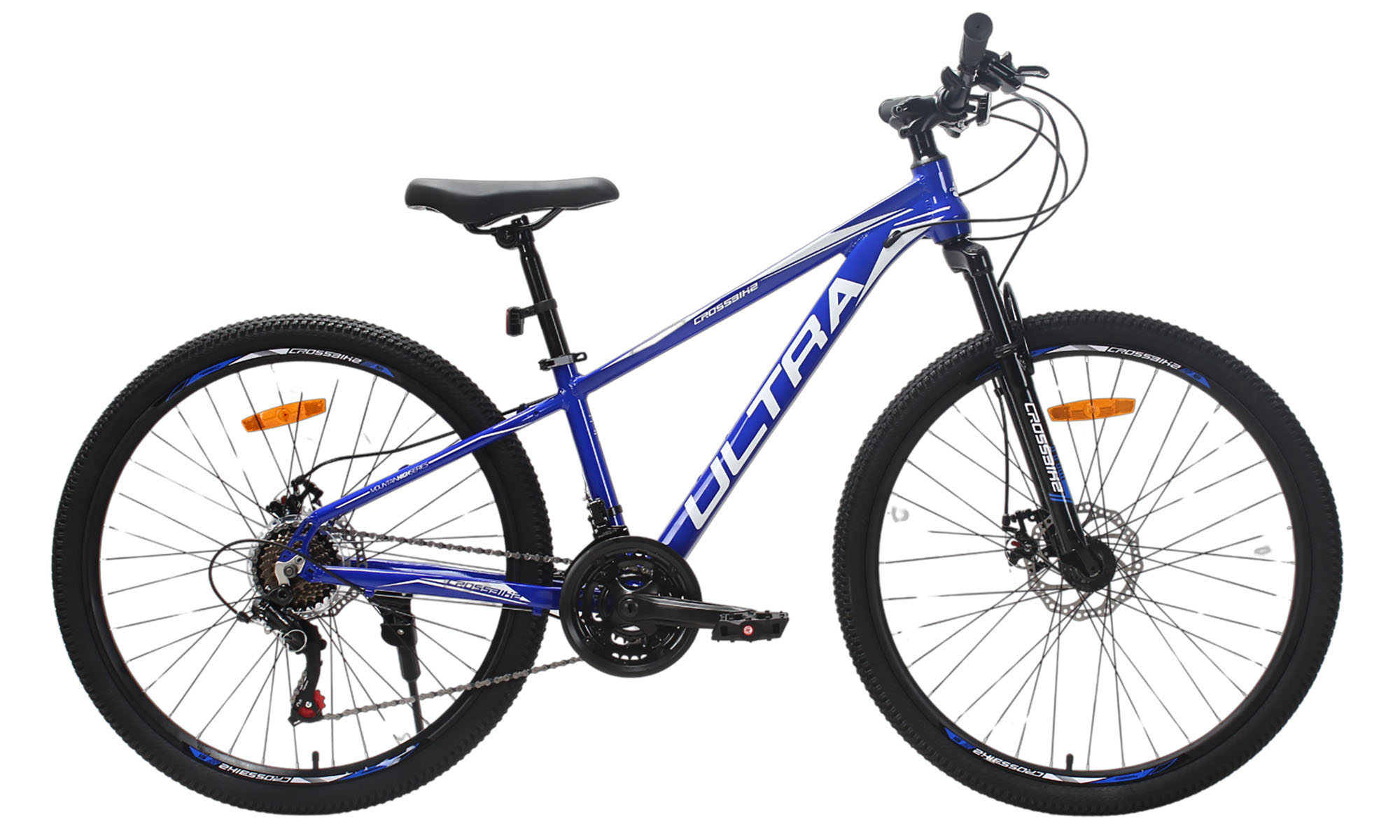 Велосипед CrossBike ULTRA 26", розмір XS, рама 13", рік 2026, Синій-Білий 