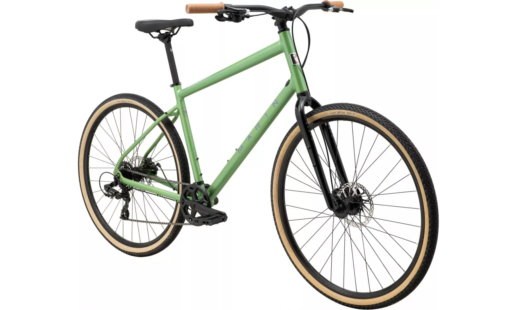Фотография Велосипед 28" Marin Kentfield 1 размер рамы L 2024 Gloss Green/Black/Gray 3