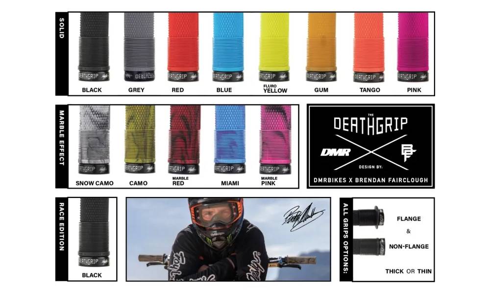Грипсы DMR Brendog DeathGrip Thick Flangeless Pink 2
