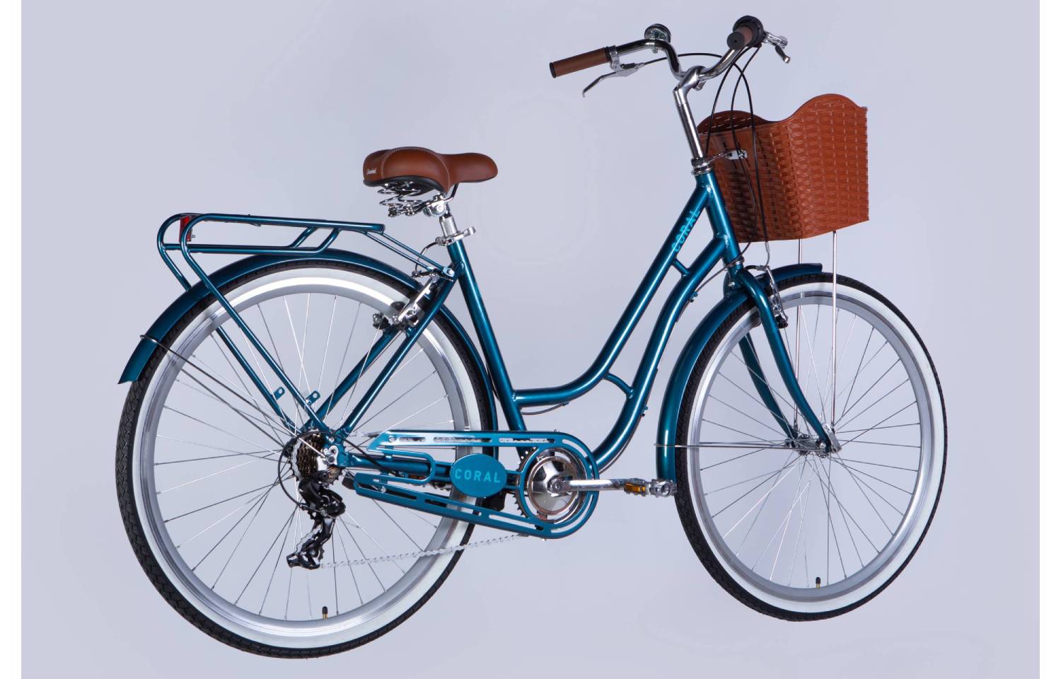 Фотографія Велосипед Dorozhnik CORAL Vbr 28" размер L рама 19" 2025 темно-бирюзовый 6