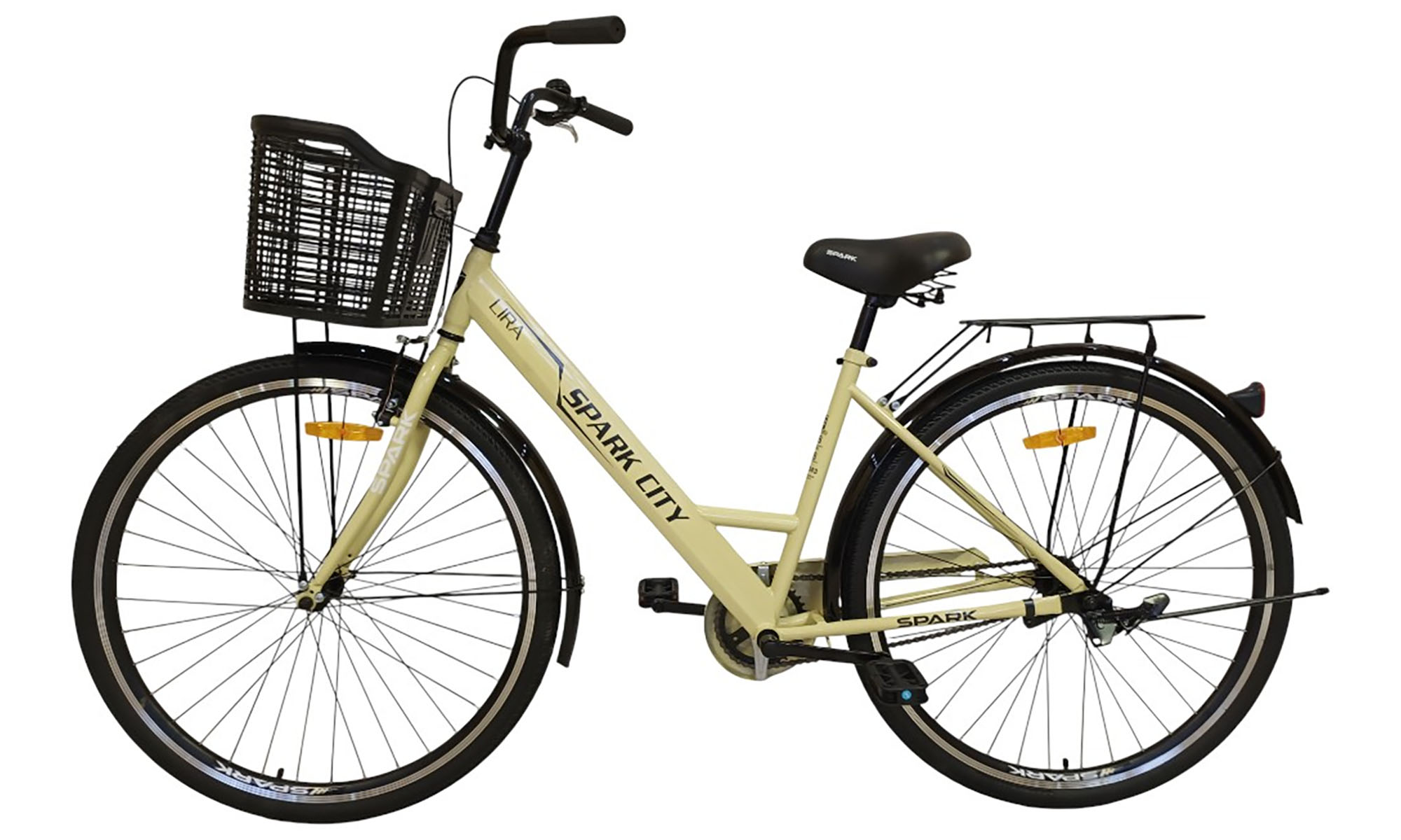 Велосипед SPARK CITY LIRA 28", размер M, рама 18", год 2026, желтый 4