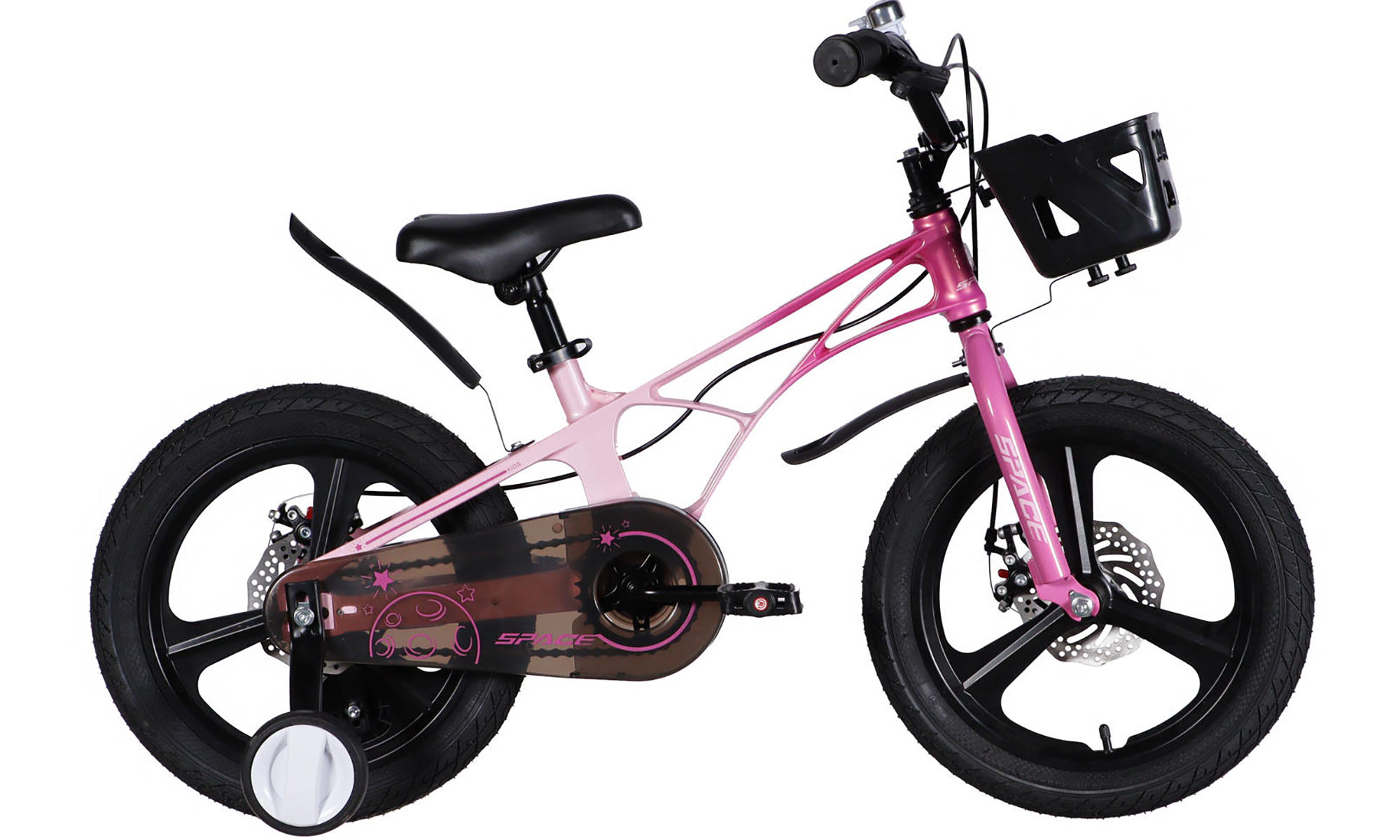 Велосипед SPACE KID ANDROMEDA DD 16", размер XXS, рама-9", год 2026, розово-малиновый