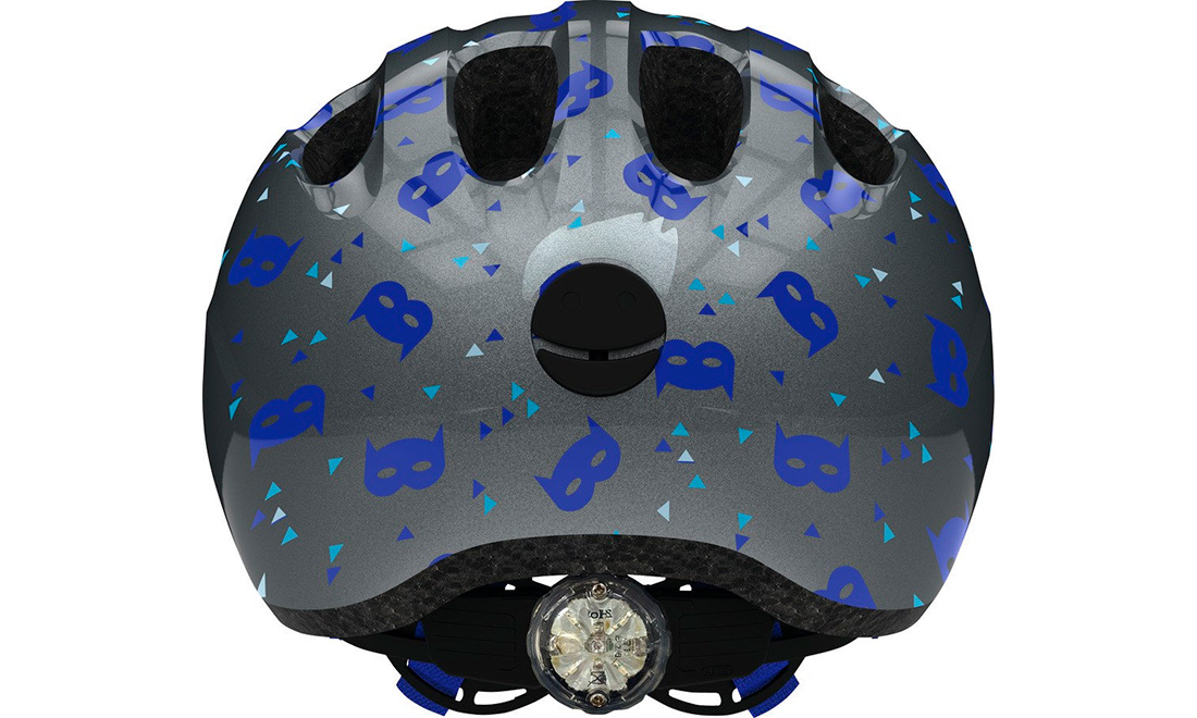 Шолом дитячий ABUS SMILEY 2.1 Blue Mask розмір М (50-55 см), Сірий з масками 2