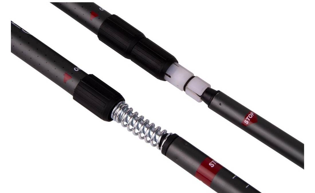 Трекінгові палиці Enero Anti Shock 110 - 135см, сірий 2 Трекінгові палиці Enero Anti Shock 110 - 135см, сірий 2