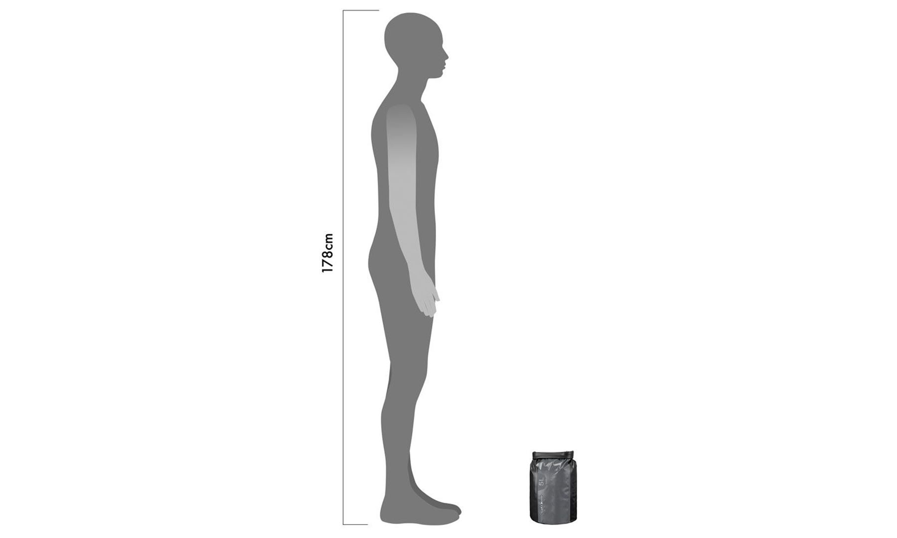 Драйбэг Ortlieb Dry Bag PD350 черно-серый 5 л  3