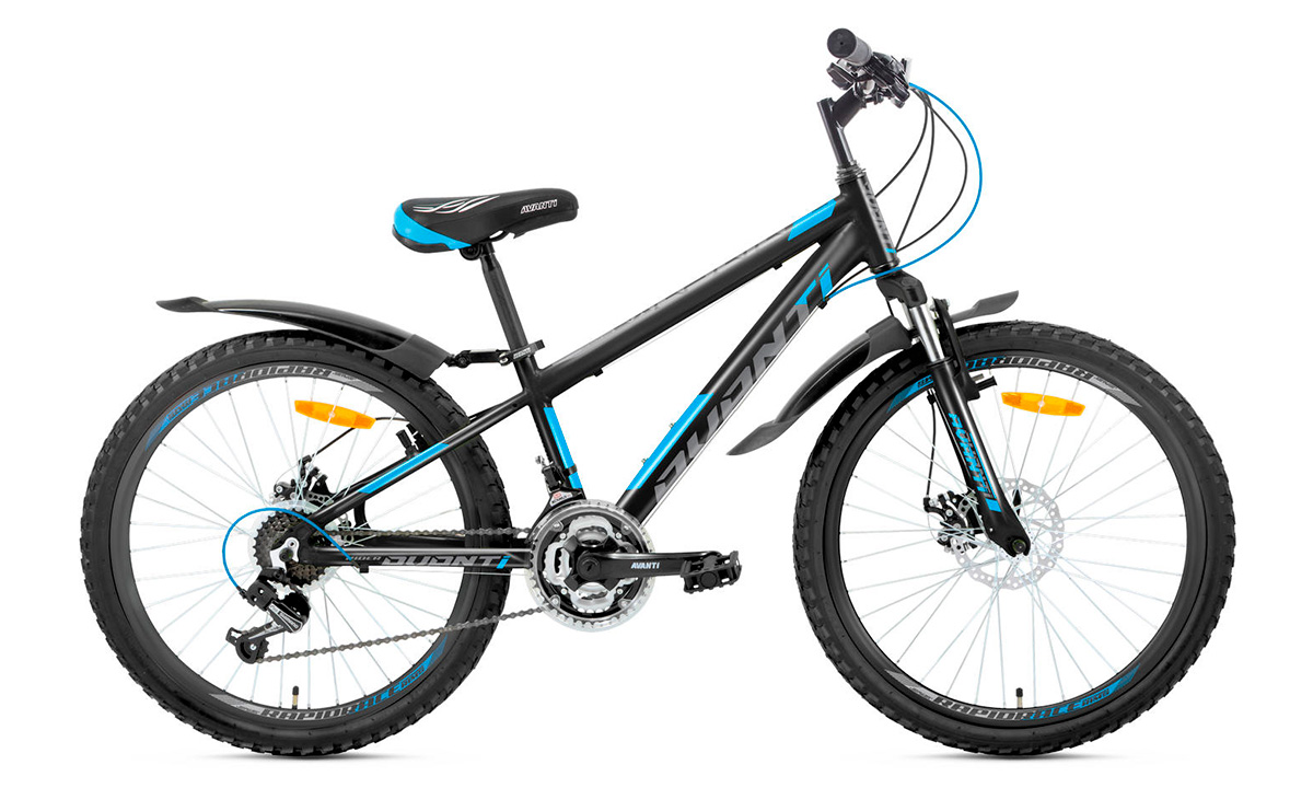Фотография Велосипед Avanti RIDER DISK 24" 2021 Черно-синий