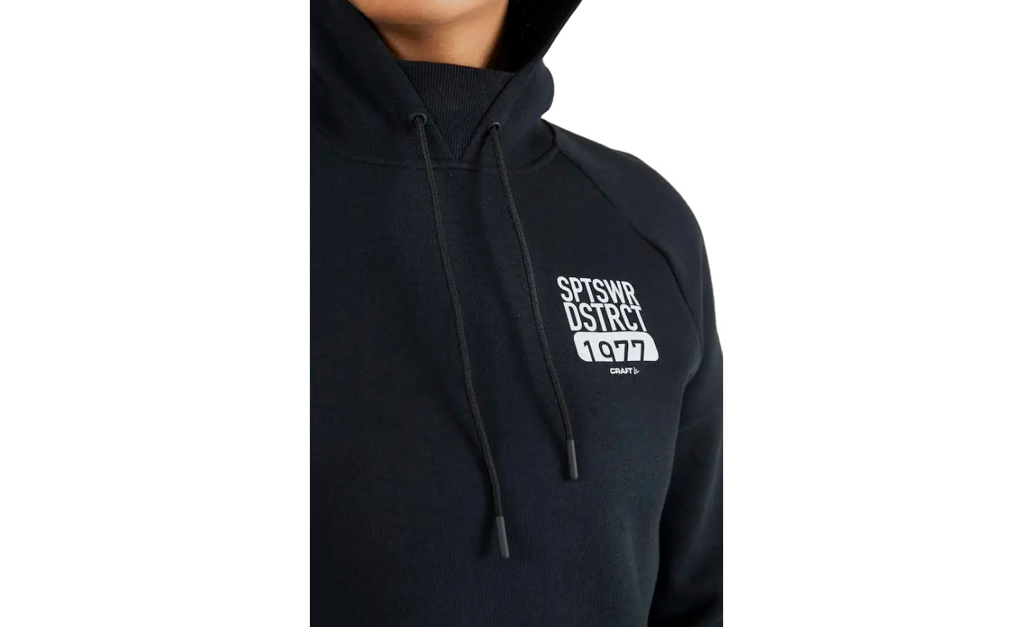 Худи Craft District Hoodie женская, размер М, сезон SS 19, черный 3 Худи Craft District Hoodie женская, размер М, сезон SS 19, черный 3