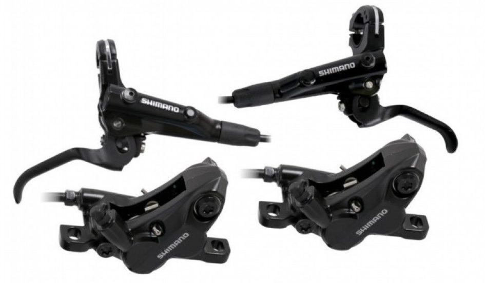 Гидравлический тормоз Shimano BR-M6100 Deore, комплект, передний и задний 