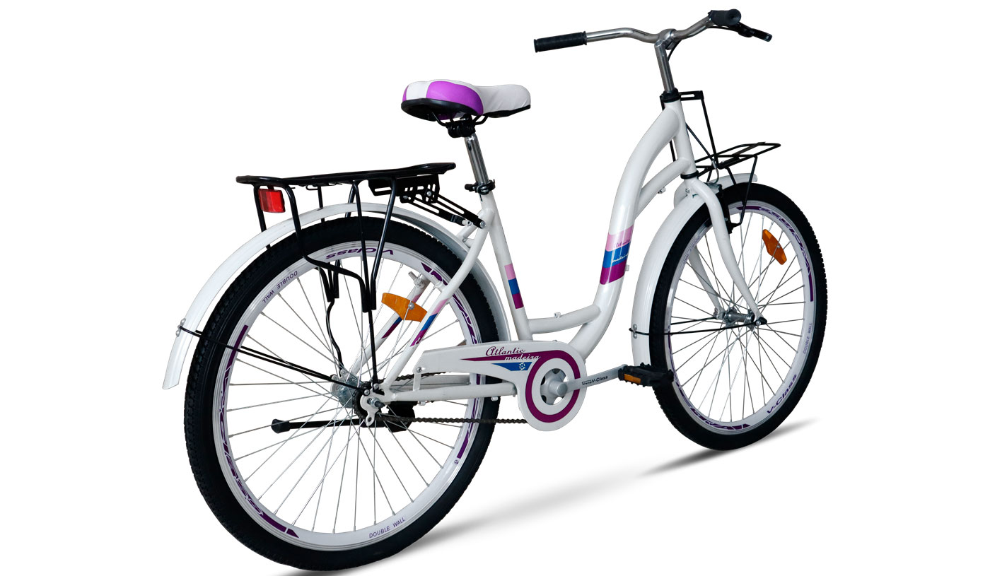 Велосипед Atlantic Madeira CS 26" размер M рама 17 2023 Бело-розовый 2