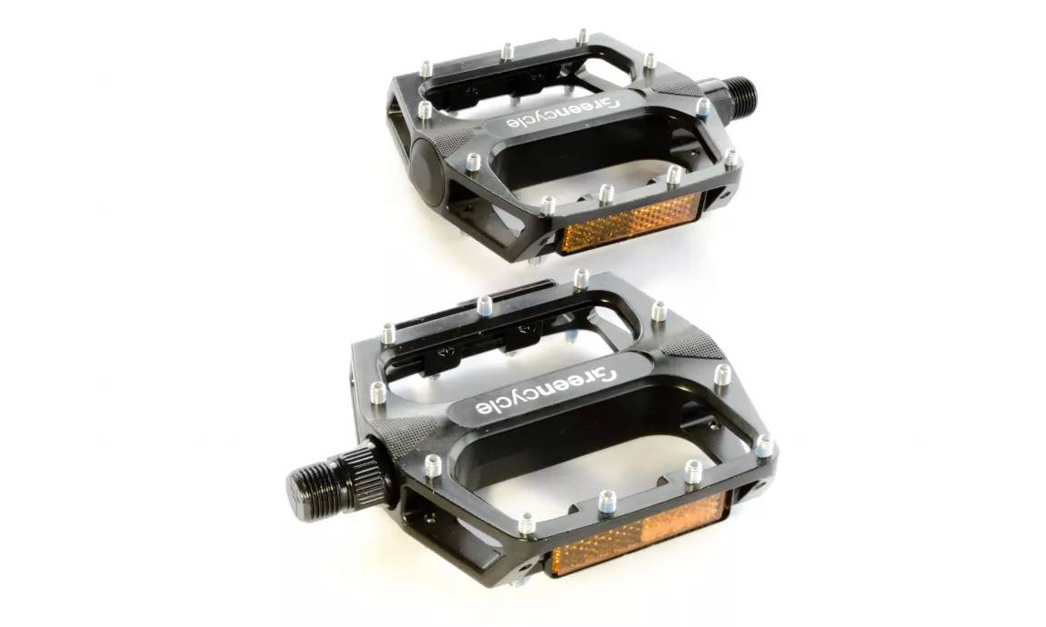 Педалі Green Cycle GPD-M401, алюмінієві, кулькові підшипники, (108х100х24) Педалі Green Cycle GPD-M401, алюмінієві, кулькові підшипники, (108х100х24)