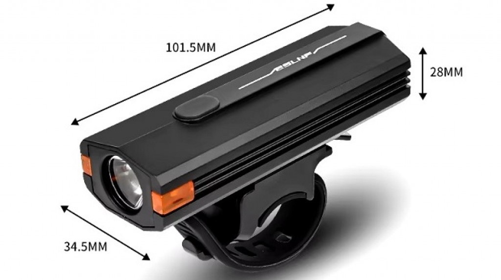 Передня фара eslnf 090 на рульовому колесі1500mah чорний 3 Передня фара eslnf 090 на рульовому колесі1500mah чорний 3