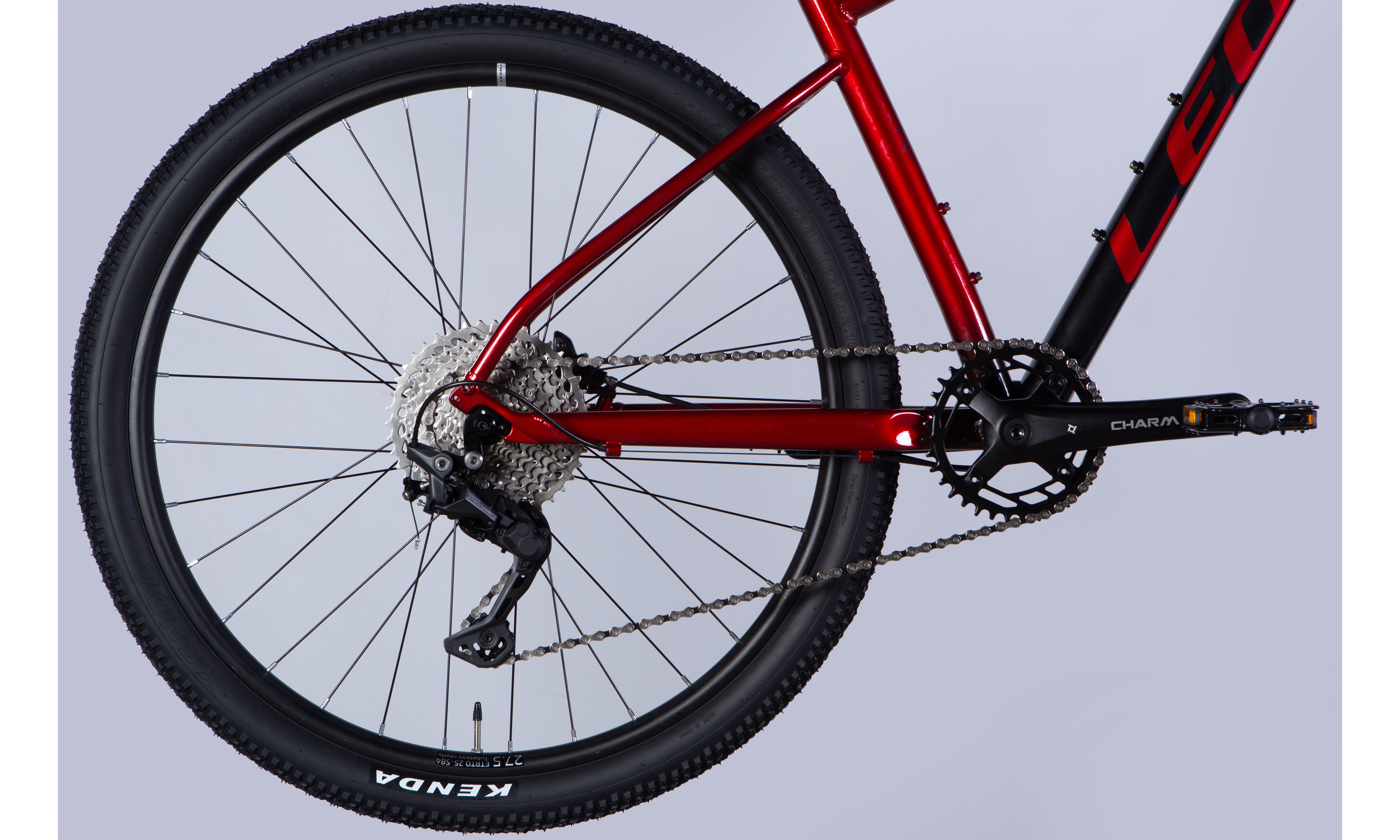 Велосипед Leon XC 75 HDD 27,5", розмір M, рама 18", 2025, чорний з червоним 5
