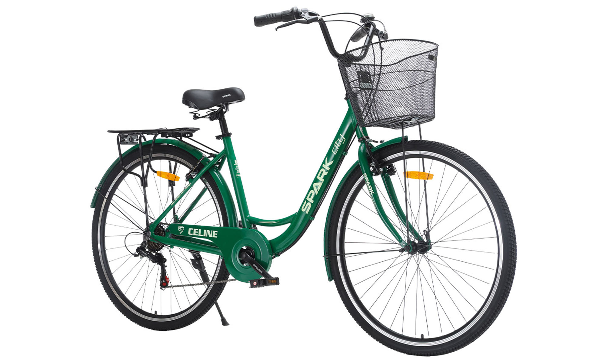 Велосипед SPARK CITY CELINE 28", размер L, рама 18", год 2026, зелёный 3 Велосипед SPARK CITY CELINE 28", размер L, рама 18", год 2026, зелёный 3