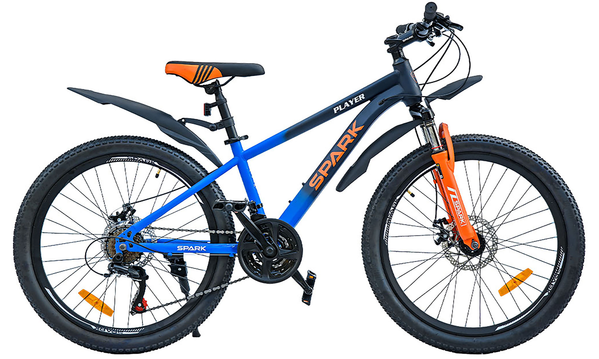 Велосипед SPARK PLAYER 24", размер XS, рама 13", год 2025, черно-синий 